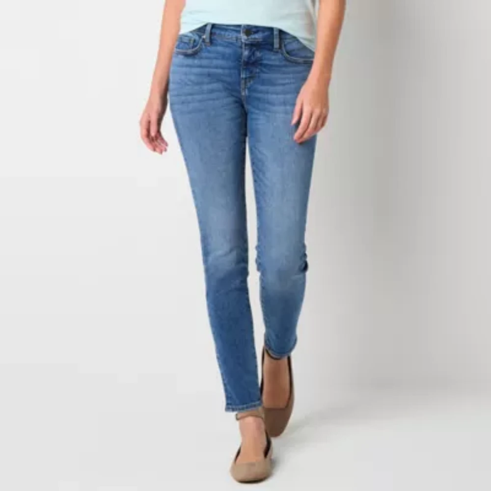 a.n.a - Tall Womens Mid Rise Skinny Fit Jean