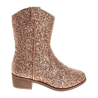 Kensie Little & Big  Girls Block Heel Cowboy Boots