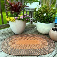 Colonial Mills Cape Eden Braided Indoor Outdoor Oval Area Rug