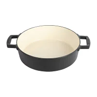 BABISH Cast Iron 3-qt. Braising Pan with Lid