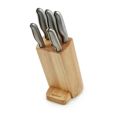 BergHOFF Dina Entity Stainless Steel 6-pc. Knife Block Set