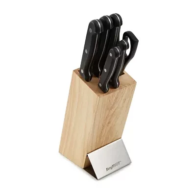 BergHOFF Dina Pica Stainless Steel 7-pc. Knife Block Set