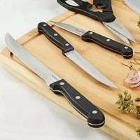 BergHOFF Dina Pica Stainless Steel 7-pc. Knife Block Set