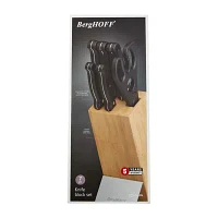 BergHOFF Dina Pica Stainless Steel 7-pc. Knife Block Set