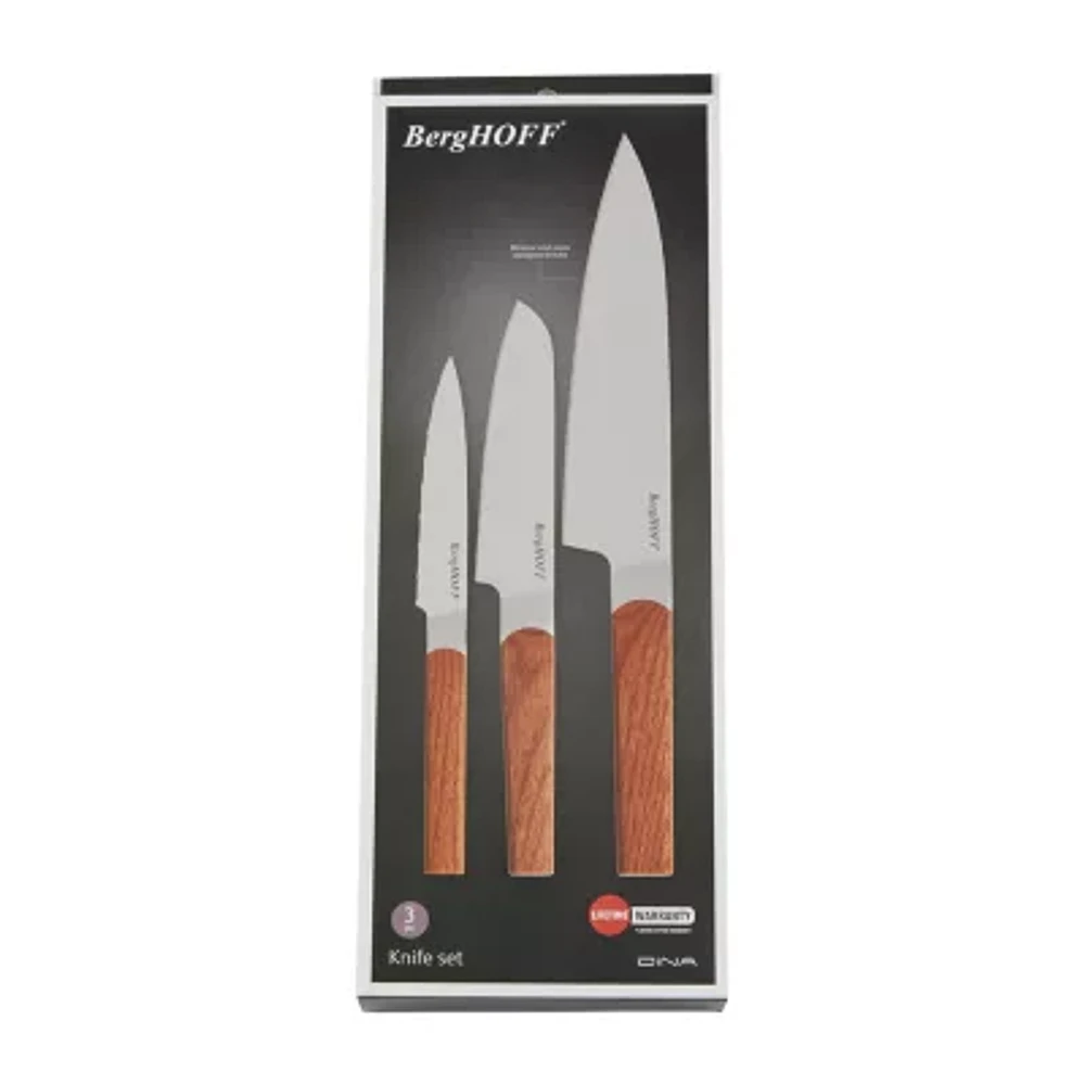 BergHOFF Dina Ion Stainless Steel 3-pc. Knife Set