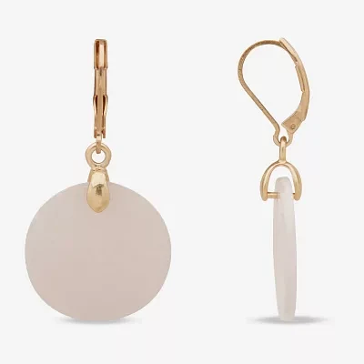 a.n.a Gold Tone Circle Drop Earrings