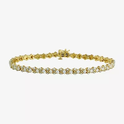 CT. T.W. Lab Grown White Diamond 10K Gold Tennis Bracelet