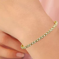 Womens CT. T.W. Lab Grown White Diamond 10K Gold Tennis Bracelet