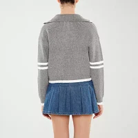 Forever 21 Juniors Womens Long Sleeve Quarter-Zip Pullover