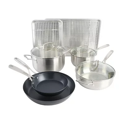 BABISH Stainless Steel 12-pc. Cookware Set