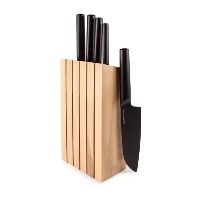 BergHOFF Ron Stainless Steel 6-pc. Knife Block Set