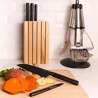 BergHOFF Ron Stainless Steel 6-pc. Knife Block Set