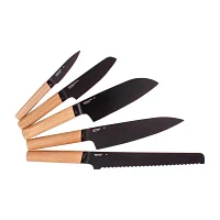 BergHOFF Ron Stainless Steel 6-pc. Knife Block Set