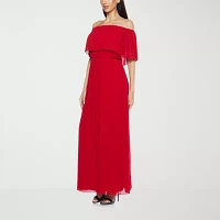 Premier Amour Off The Shoulder Womens Maxi Dress