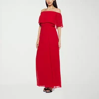 Premier Amour Off The Shoulder Womens Maxi Dress