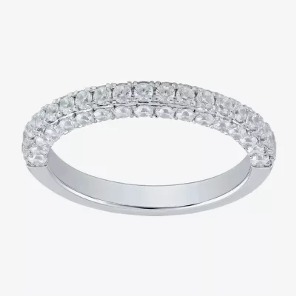 G / I1) 3/ CT. T.W. Lab Grown White Diamond 10K Gold Wedding Band