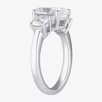 Love Lives Forever (G / I1) Womens 4 CT. T.W. Lab Grown White Diamond 10K Gold Oval 3-Stone Engagement Ring