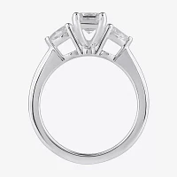 Love Lives Forever (G / I1) Womens 1 1/5 CT. T.W. Lab Grown White Diamond 10K Gold 3-Stone Engagement Ring