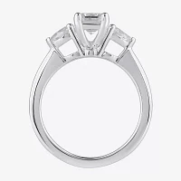 Love Lives Forever (G / I1) Womens 1 1/5 CT. T.W. Lab Grown White Diamond 14K Gold 3-Stone Engagement Ring