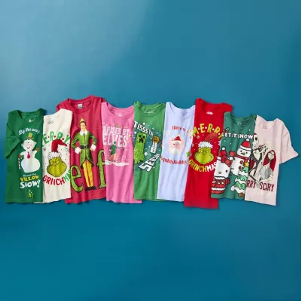 Little & Big Girls Crew Neck Short Sleeve Hello Kitty Graphic T-Shirt