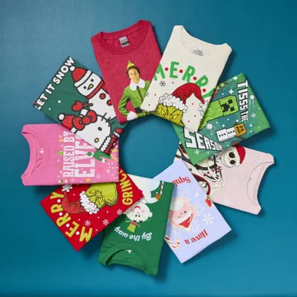 Little & Big Girls Crew Neck Short Sleeve Hello Kitty Graphic T-Shirt