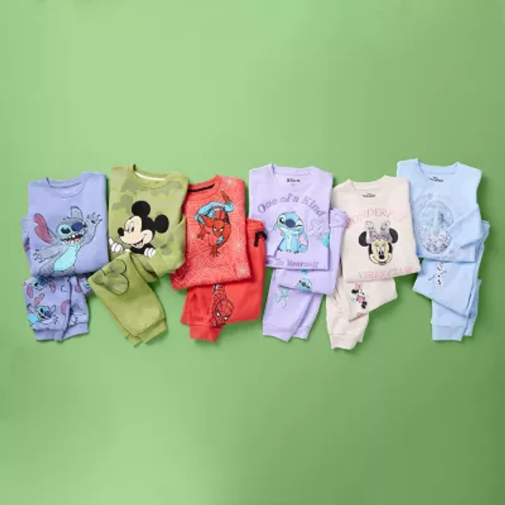 Disney Collection Little & Big Boys 2-pc. Fleece Spiderman Pant Set