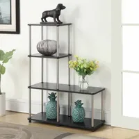 Convenience Concepts Designs2Go Multi Shelf "L" Bookshelf