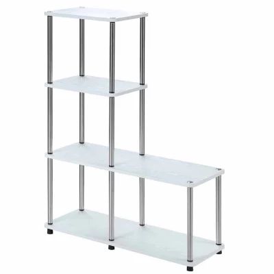 Convenience Concepts Designs2Go Multi Shelf "L" Bookshelf