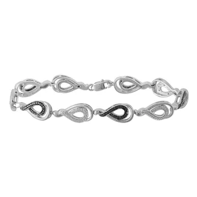 1/8 CT. T.W. Natural White Diamond Sterling Silver 7 Inch Tennis Bracelet