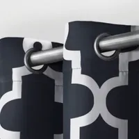 Exclusive Home Curtains Ironwork Grommet Top Energy Saving Blackout Set of 2 Curtain Panels