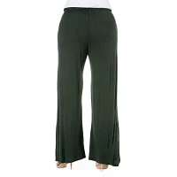 24/7 Comfort Apparel Comfortable Palazzo Pants - Plus