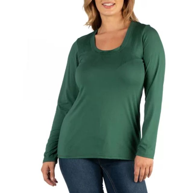 24seven Comfort Apparel 24/7 Comfort Apparel Long Sleeve Tunic Top