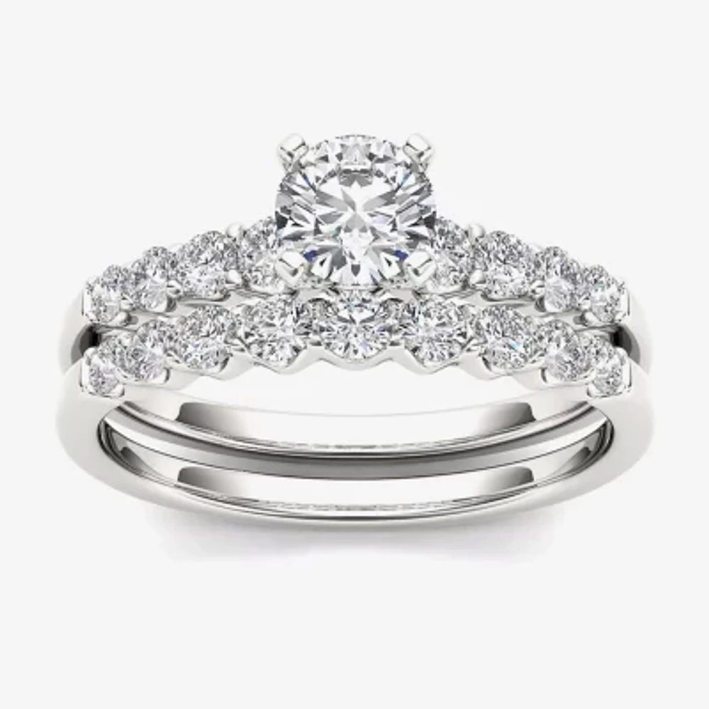 CT.T.W. Natural Diamond 14K Gold Bridal Ring Set