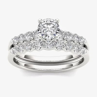 CT.T.W. Natural Diamond 14K Gold Bridal Ring Set