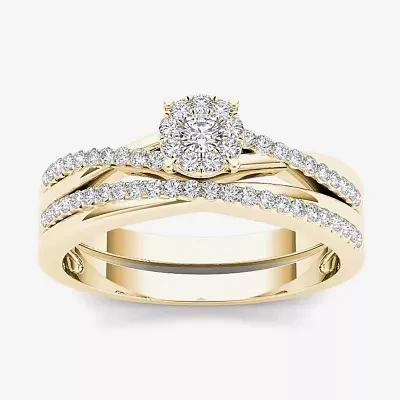 1/4 CT.T.W. Natural Diamond 10K Yellow Gold Engagement Ring