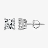 Premier Collection 1 CT. T.W.  Natural Diamond Princess-Cut Stud Earrings 14K Gold
