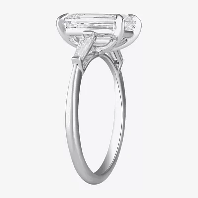 Love Lives Forever (F / Si2) Womens 3 1/6 Ct. T.W. Lab Grown White Diamond 14K Gold 3-Stone Engagement Ring