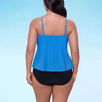 Trimshaper Tankini Swimsuit Top Plus