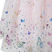 Lilt Little Girls Short Sleeve Flutter Tutu Dress