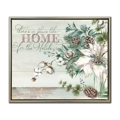 Streamline Art Home For The Holidays Framed Canvas Art