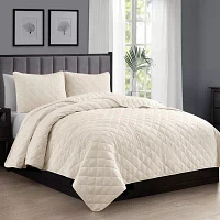 Swift Home Lightweight Oversized Diamond Stitched Coverlet Bedspread Set Wrinkle Resistant Quilt