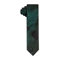 J. Ferrar Textured Extra Long Floral Tie