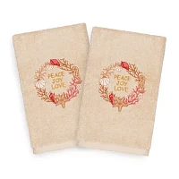 Linum Home Textiles Christmas Peace 2-pc. Hand Towels