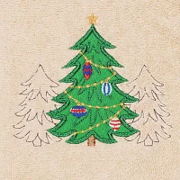 Linum Home Textiles Xmas Three Trees 2-pc. Hand Towels