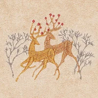 Linum Home Textiles Christmas Deer Pair 2-pc. Hand Towels