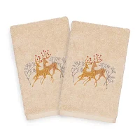 Linum Home Textiles Christmas Deer Pair 2-pc. Hand Towels