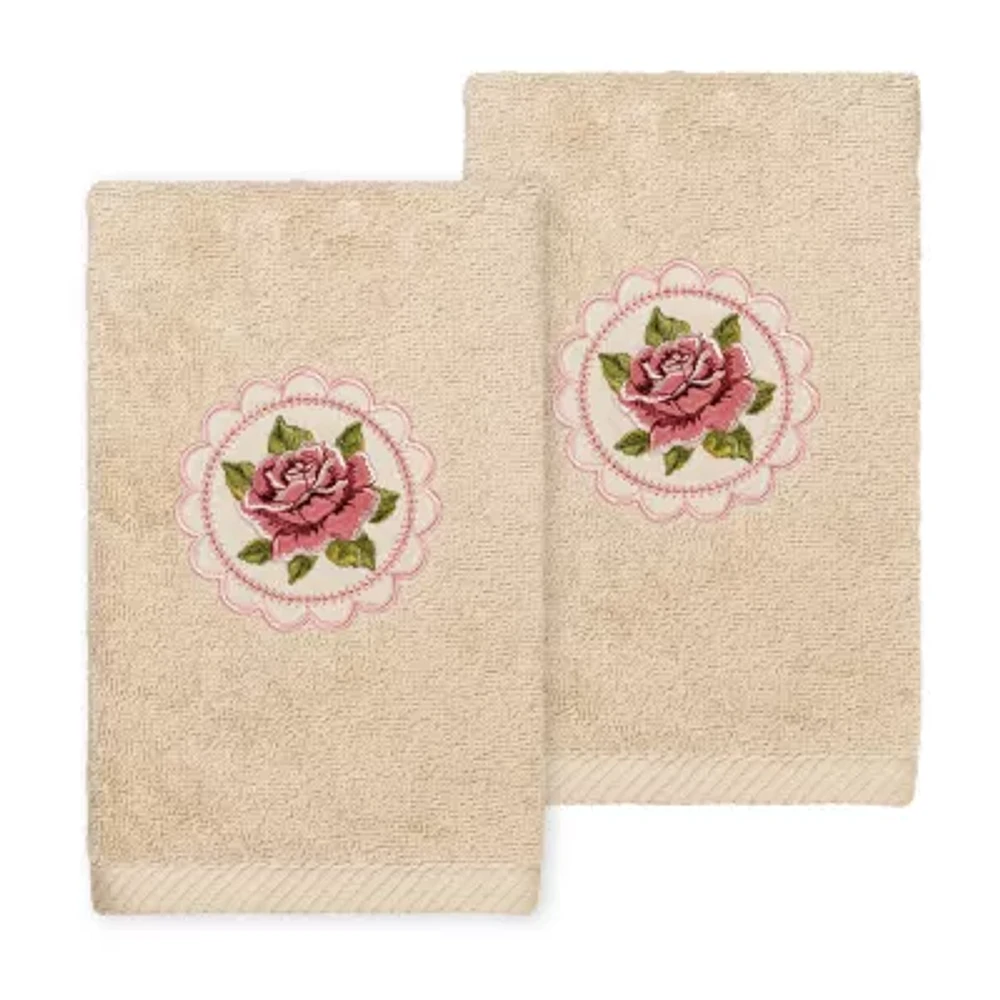 Linum Home Textiles Rosalee Embroidered 2-pc. Hand Towels