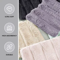 Madison Park Tufted Pearl Channel Soft Solid Bath Rug