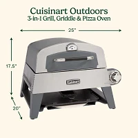 Cuisinart 3-In-1 Grill, Griddle, And 4-pc. Outdoor Pizza Oven