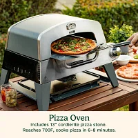 Cuisinart 3-In-1 Grill, Griddle, And 4-pc. Outdoor Pizza Oven